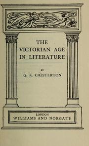 The Victorian Age in Literature